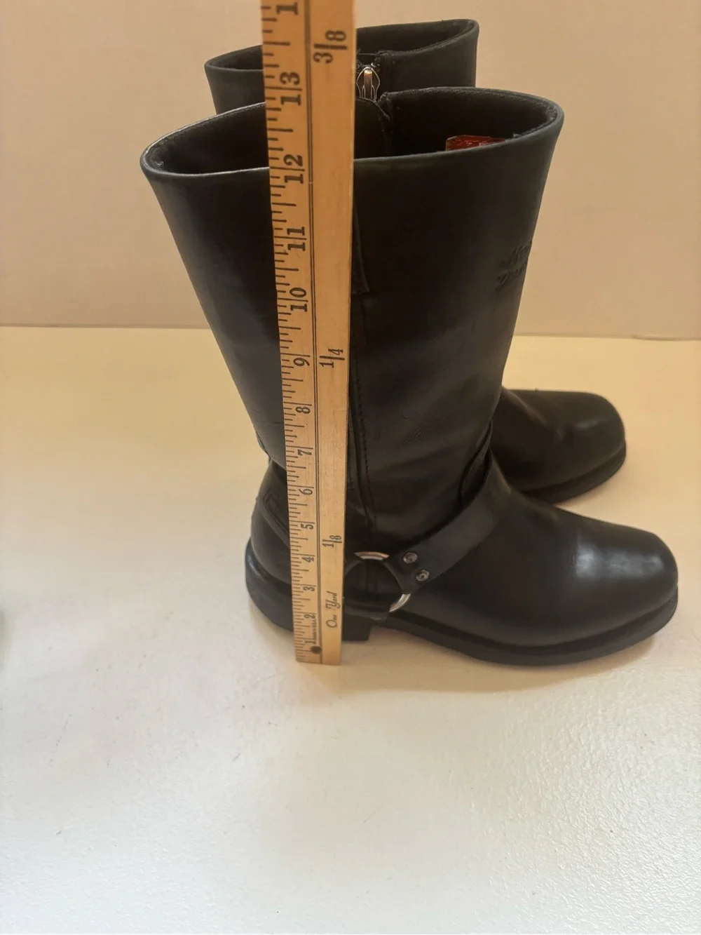 Harley Davidson Hustin 11' Waterproof Harness Motorcycle Boots D95353 Mens 7.5 M
